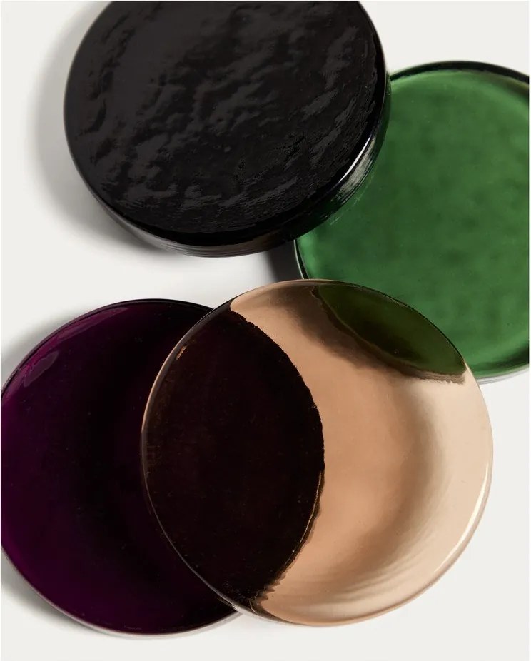 Üveg poháralátét szett 4 db-os Obila – Kave Home