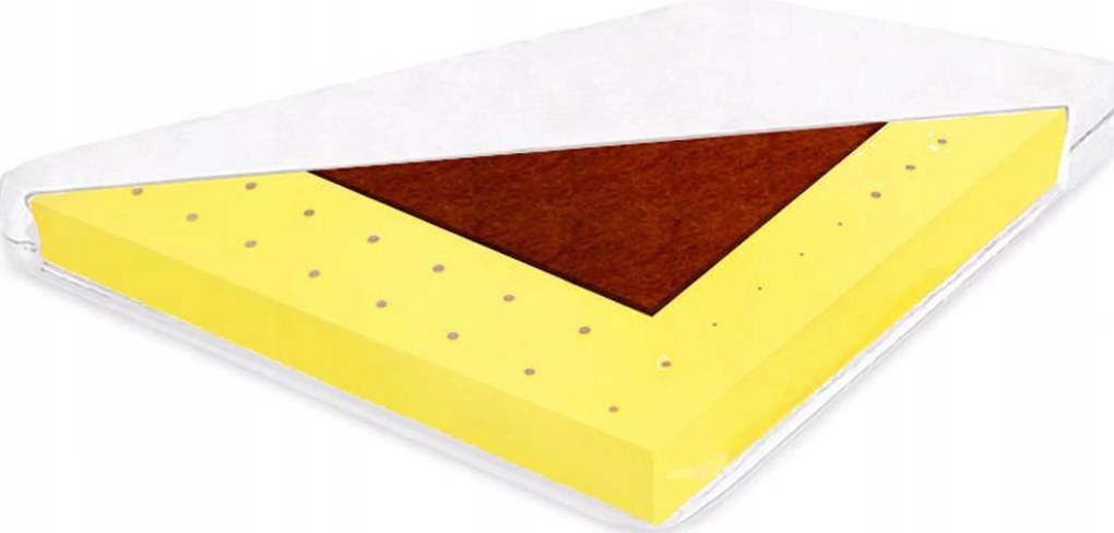 H2 H3 Szellőző, légáteresztő matrac 100x190 kókusz 21cm keményített habszivacs