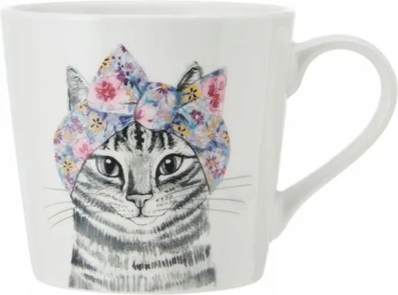 Porcelán bögre Macska, 380 ml
