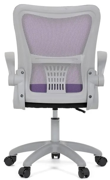 Gyerek forgószék lila hálós háttámlával. KA-K2008 PUR