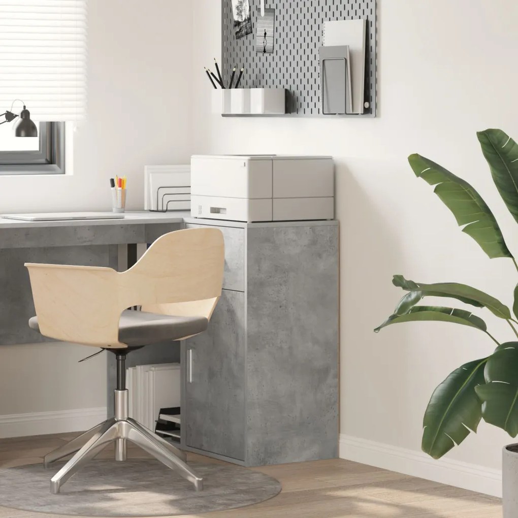 Oldalszekrény fiókkal Beton szürke 38 x 34,5 x 75 cm Faanyag