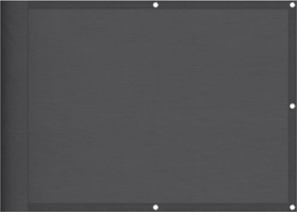 vidaXL antracitszürke 100% oxford poliészter erkélyparaván 75 x 1000cm