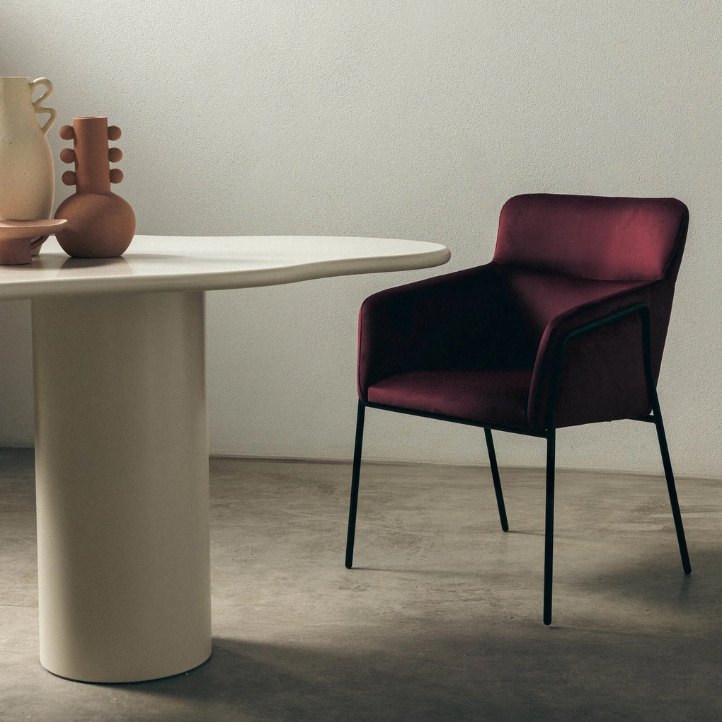 Bordó design szék HELSINKI VELVET