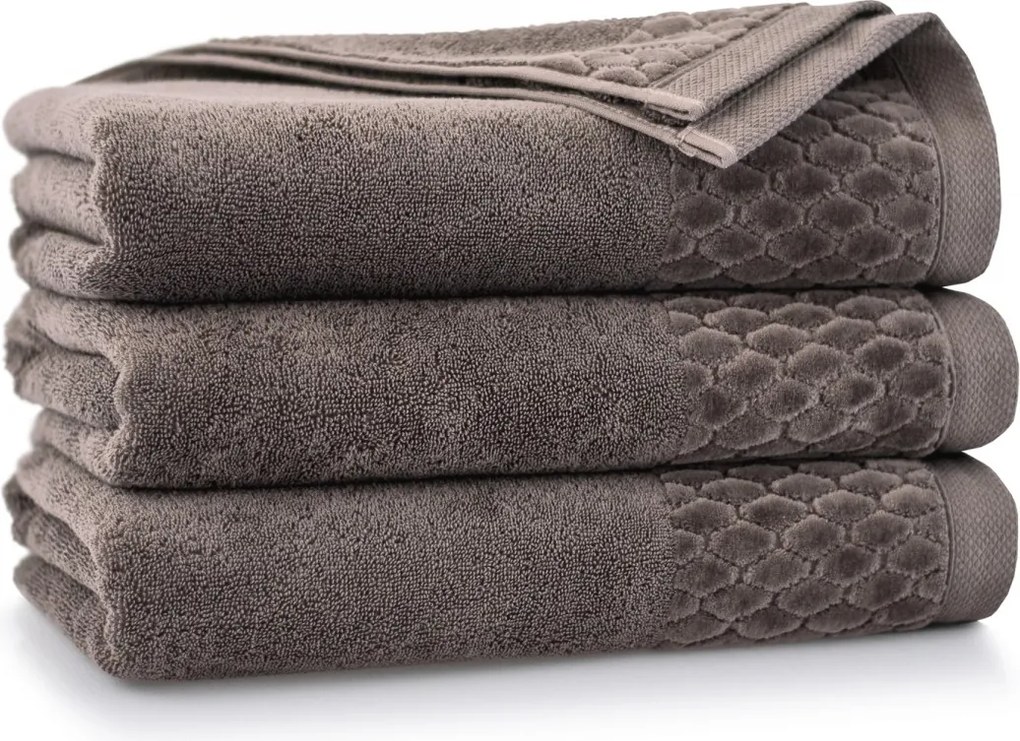 Törölköző 50X100 Fürdőlepedő Carlo Barna