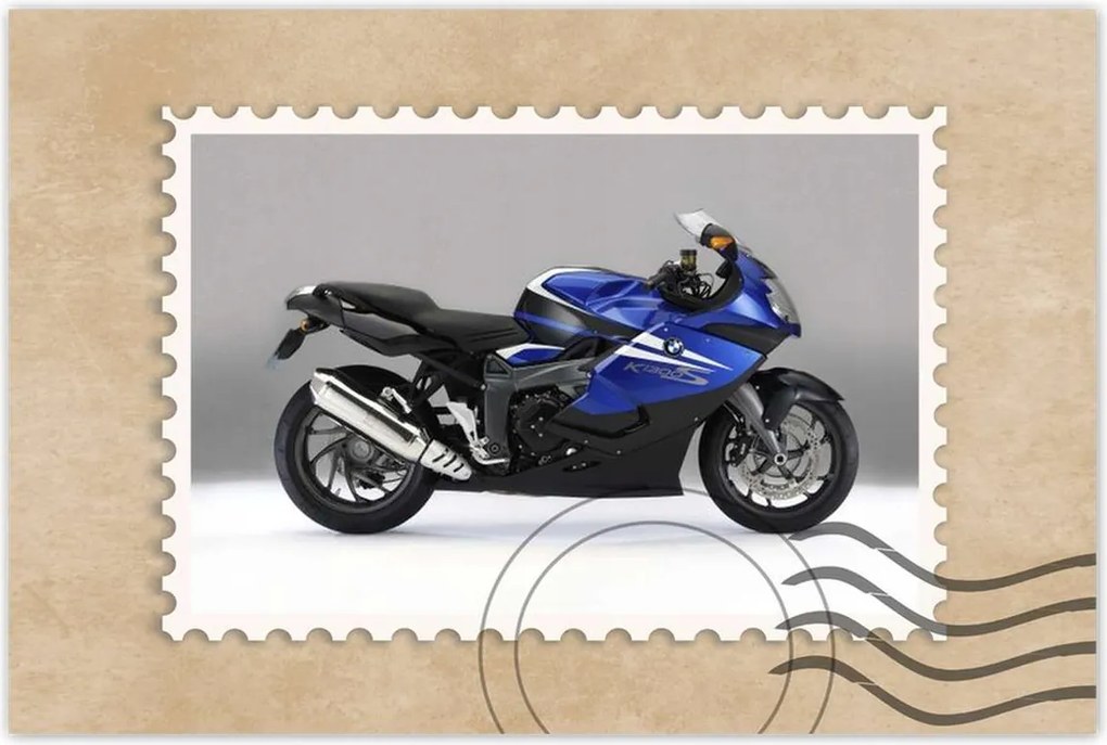 Poszterek 90x60 Kék Bmw K1300S Moto