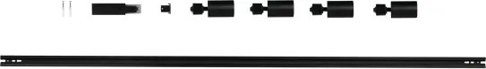 Kanlux 45926 - ALTEAR sínrendszerbe szerelhető spotlámpa 4xGU10/10W/230V 1,5m fekete