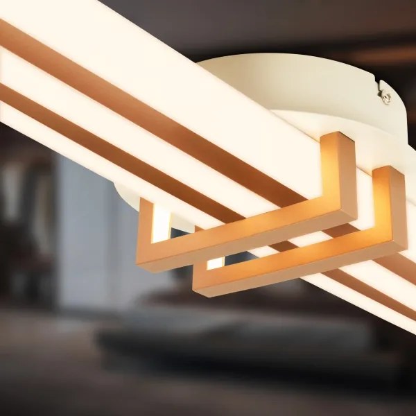 Brilo - LED mennyezeti lámpa TINKA LED/30W/230V 3000K rézszínű