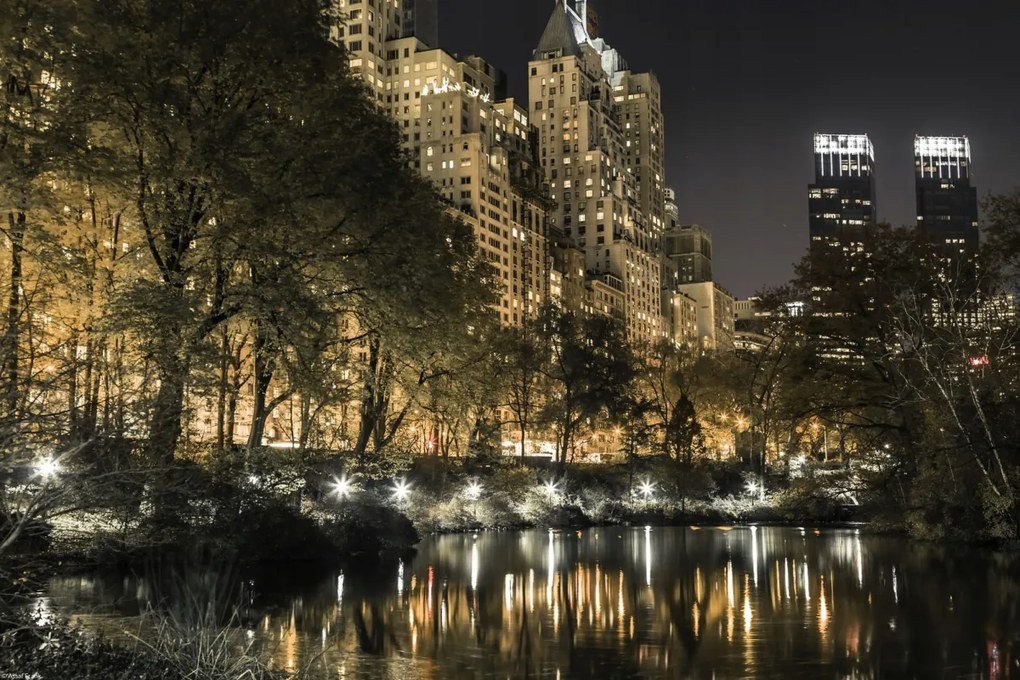 Poszter 45x30cm Esti kilátás a New York-i Central Parkra 5, Assaf Frank