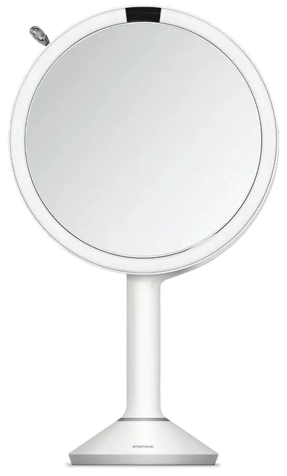 Kozmetikai tükör világítással-nagyítós (ötszörös) ø 20 cm Sensor Trio – simplehuman