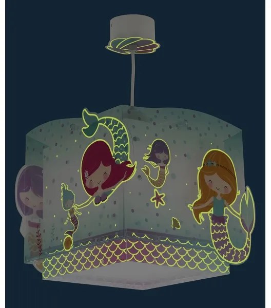 Dalber 63442 - Gyermek csillár MERMAIDS 1xE27/60W/230V