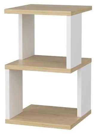 Éjjeliszekrény Carter - Oak, White