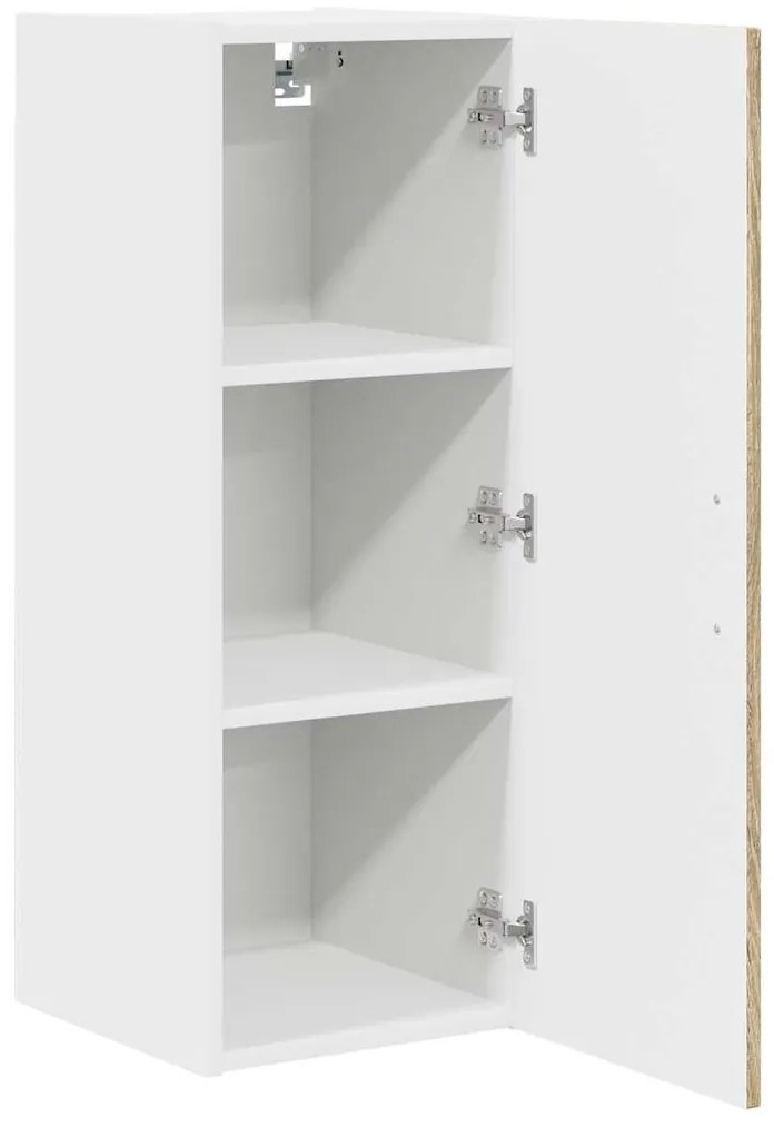 Fali konyhaszekrény 2 pcs Sonoma tölgy 30 x 31 x 80 cm Faanyag