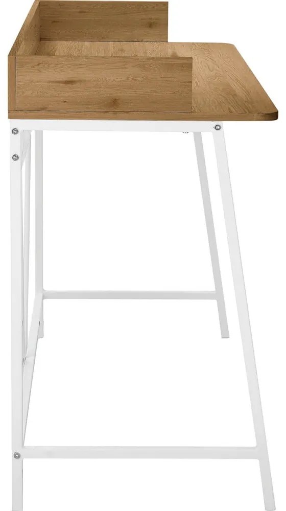 Íróasztal tölgyfa dekoros asztallappal 50x120 cm Savona – Støraa