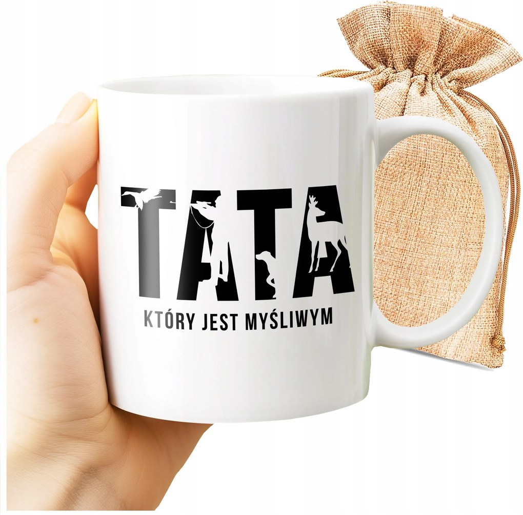 Nyomott Mintás Bögre Vadász Apuka Aki Vadász Erdő Ajándék Print