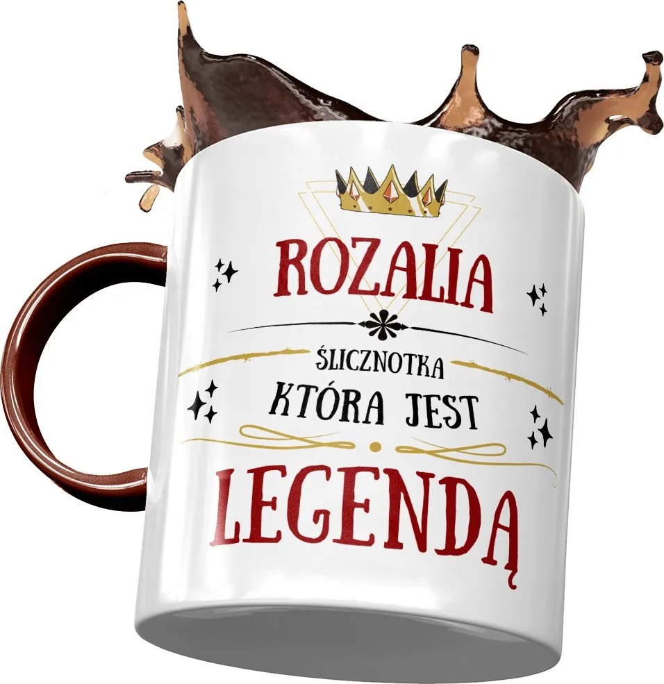 Bordó Bögre Rozália Barátnőnek Ajándék Nyomtatott Fotóval