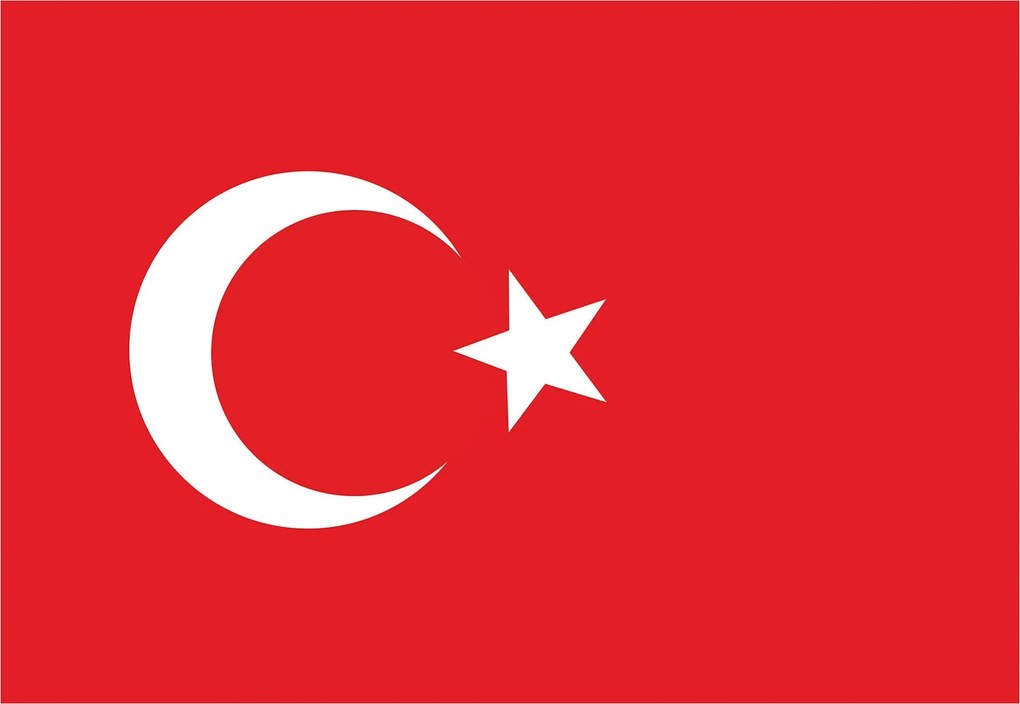 Flizelin fotótapéta Törökország zászlaja hazafias minta 300x210 +ragasztó