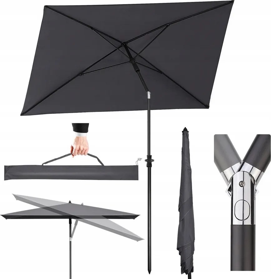 Kerti Tengerparti Terasz Napernyő Sekey 140 x 210 CM Sekey Állítható