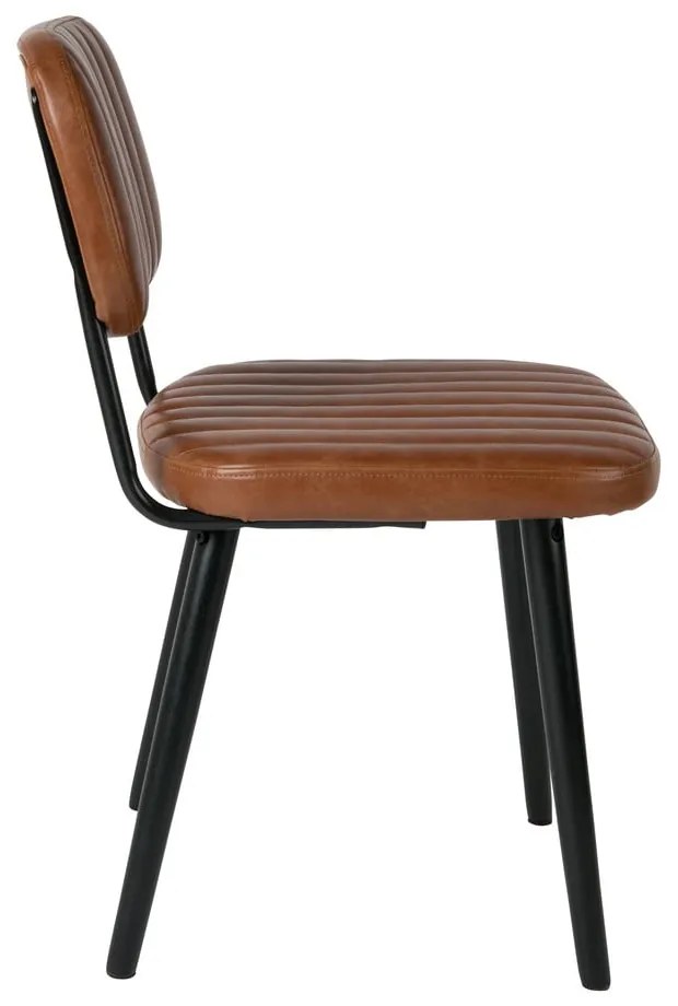 Konyakbarna étkezőszék Jake Worn – White Label