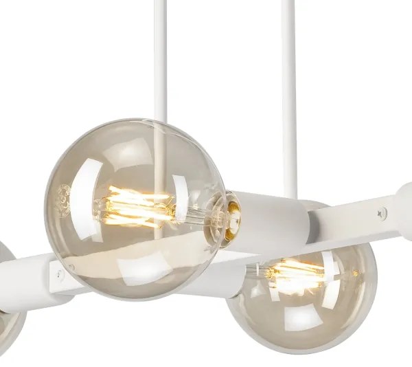 Csillár rúdon ASTRID 4xE27/60W/230V fehér