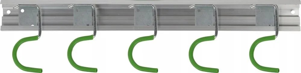 Alumínium fali szerszámtartó akasztó 5 akasztós