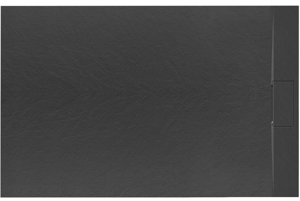 Zuhanytálca Bazalt Black 90x120