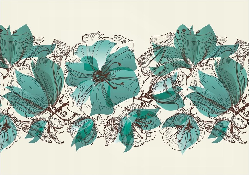 Fotótapéta virágok absztrakt fotótapéta 254 x 184