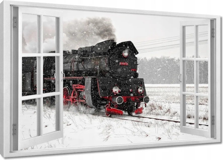 Vászonkép 60x40 Mozdony Gőzmozdony