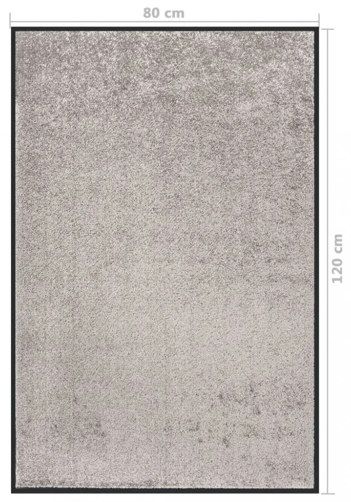 szürke lábtörlő 80 x 120 cm