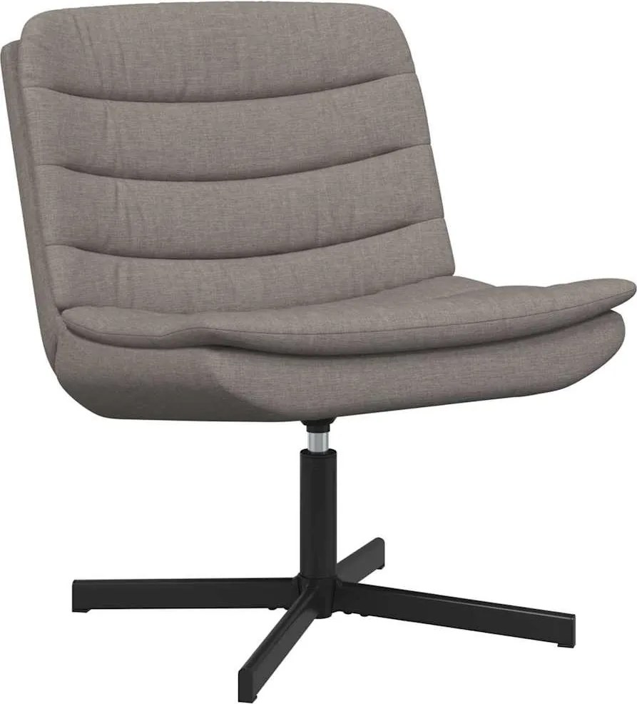 vidaXL Forgószék Tópszínű 63 x 75 x 76 cm szövet