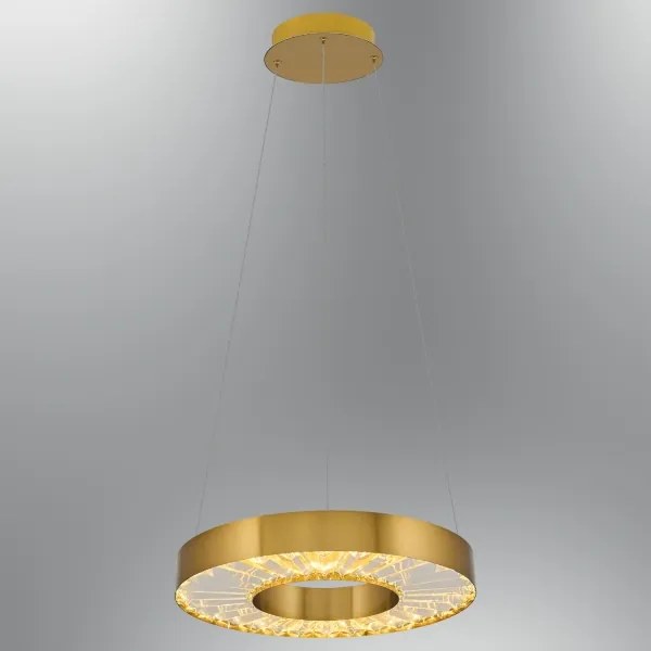 LED csillár kábelen JESI LED/35W/230V 3000K átm. 40 cm bronzszínű