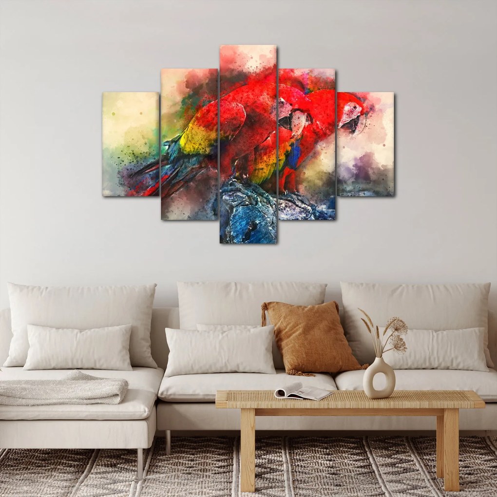 Vörös ara papagájok képe (150x105 cm)