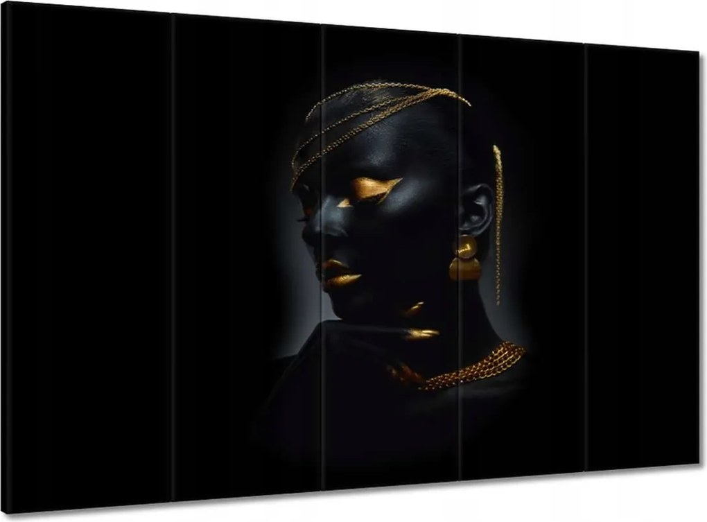 Vászonkép 100x70 Aranyozott arc