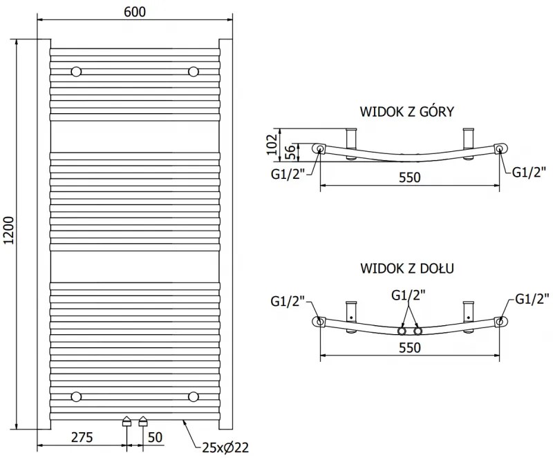 Mexen Ares, elektromos fűtőelem 1200x600 mm + fűtőrúd 600 W, fehér, W102-1200-600-2600-20