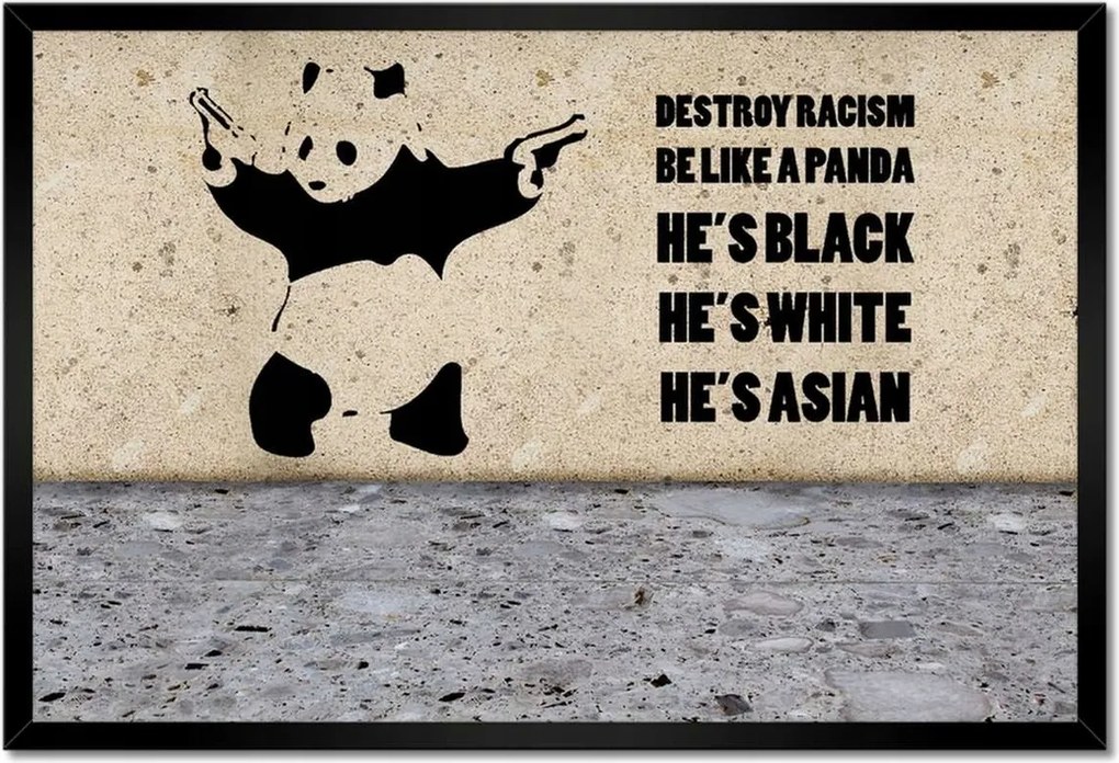Poszterek keretben 60x40 Banksy Panda