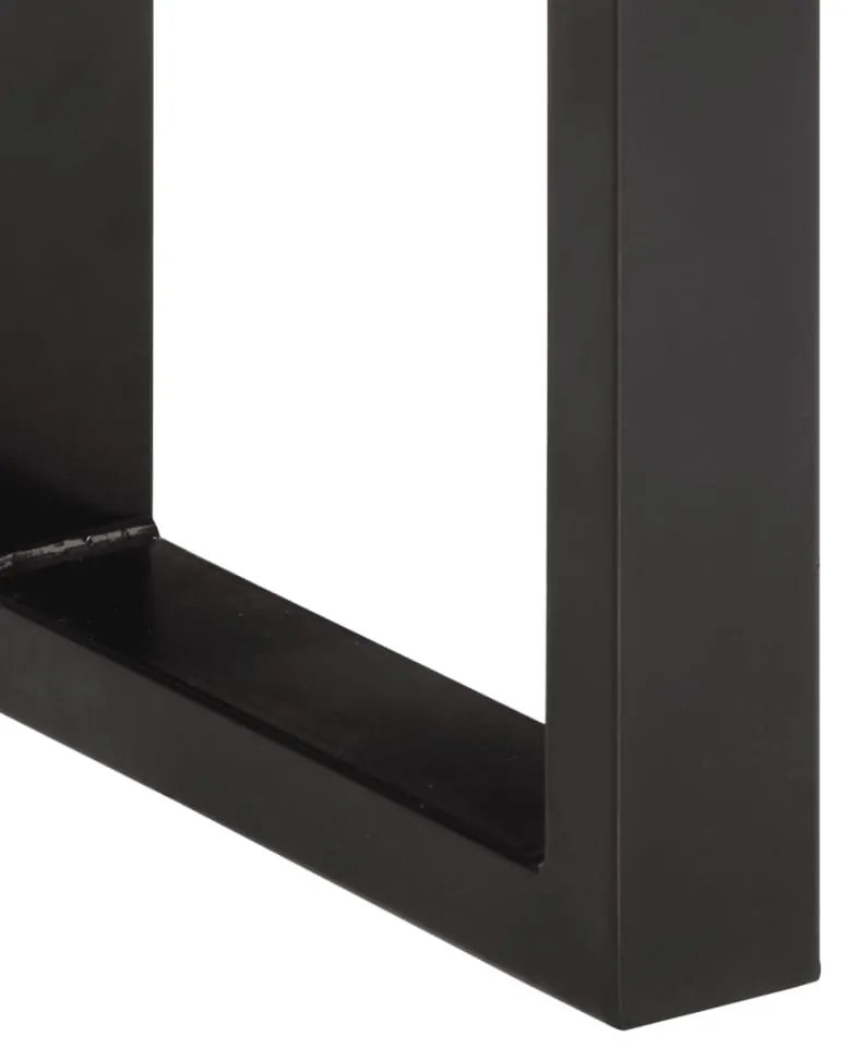 tömör újrahasznosított fa és acél pad 160 cm