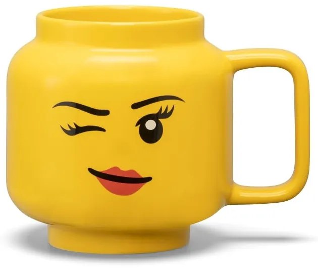 Sárga kerámia gyerek bögre 530 ml Head – LEGO®