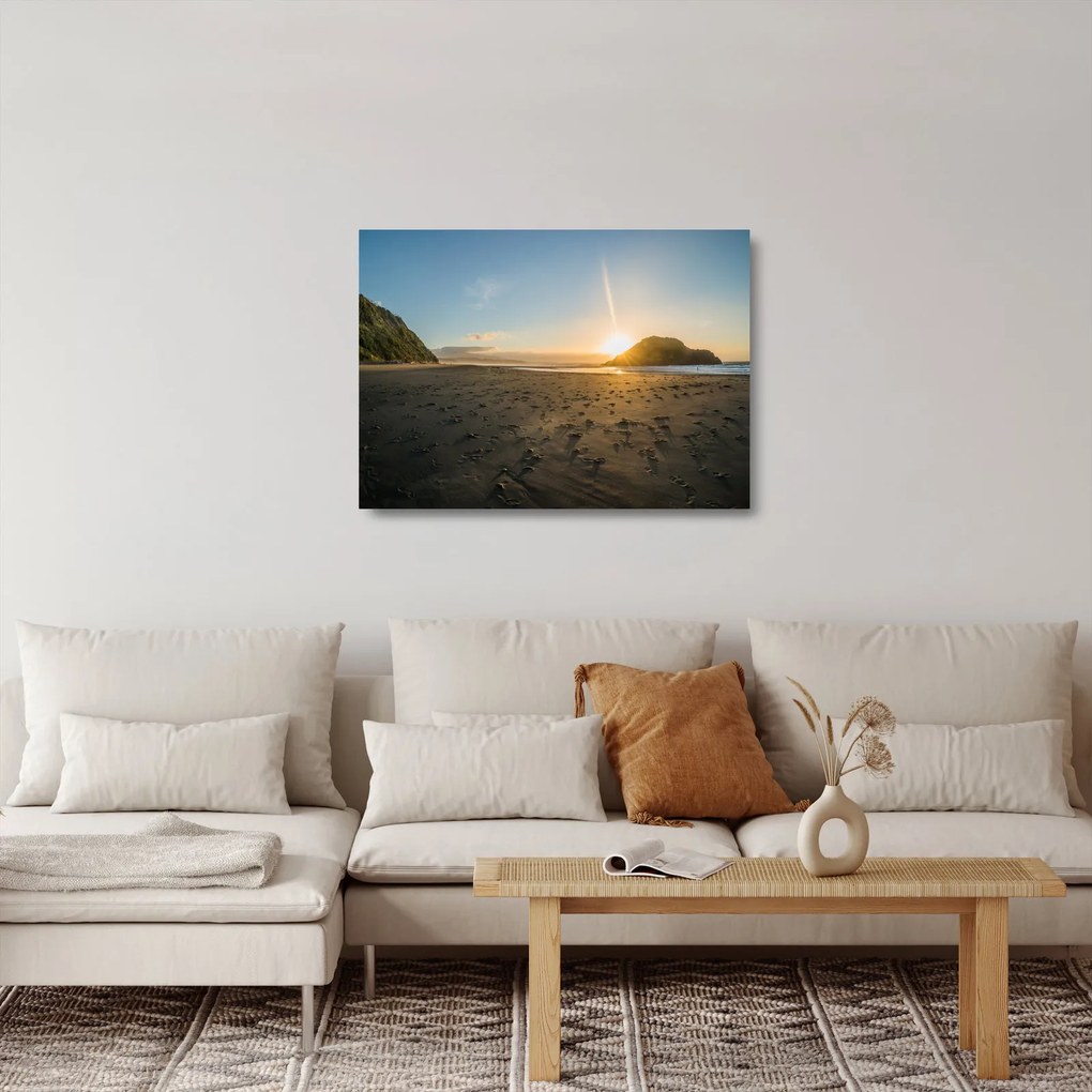 Strand képe (üvegen) (70x50 cm)