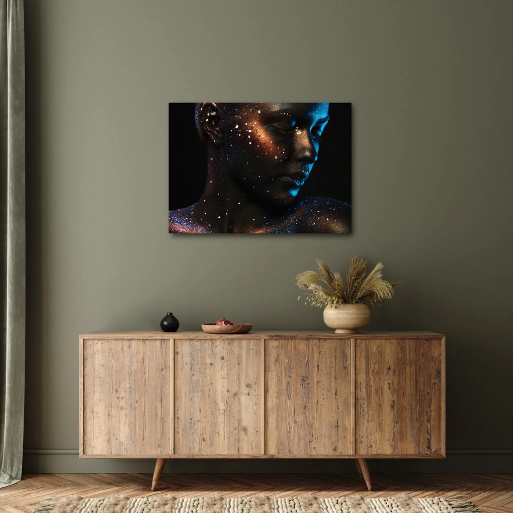 Csillogó nő képe (70x50 cm)