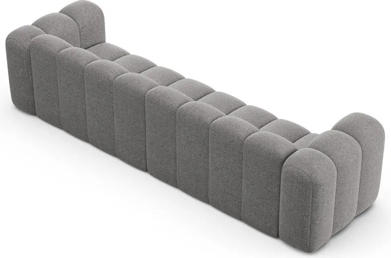 Szürke zsenília kanapé 290 cm Lupine – Micadoni