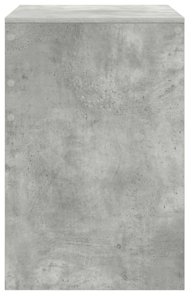 Íróasztal Beton szürke MDF beton hatású 70 x 50 x 76 cm Egyszerű