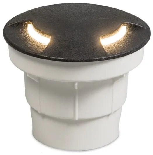 Modern kültéri talajszpot fekete LED-del, IP67 - Ceci 2