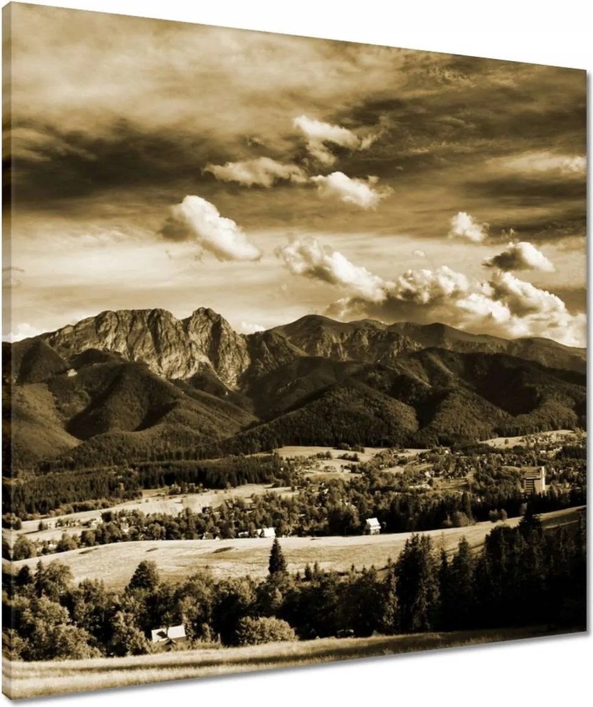 Vászonkép 60x60 Tátra Lengyel hegyek Kilátás