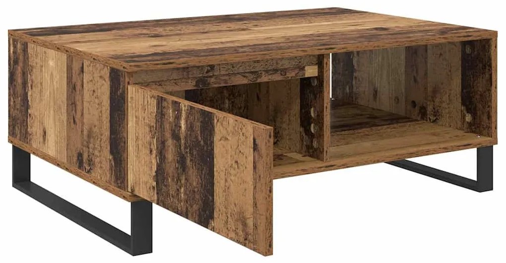 Dohányzóasztal fiókkal Régi fa 90 x 60 x 35 cm Faanyag