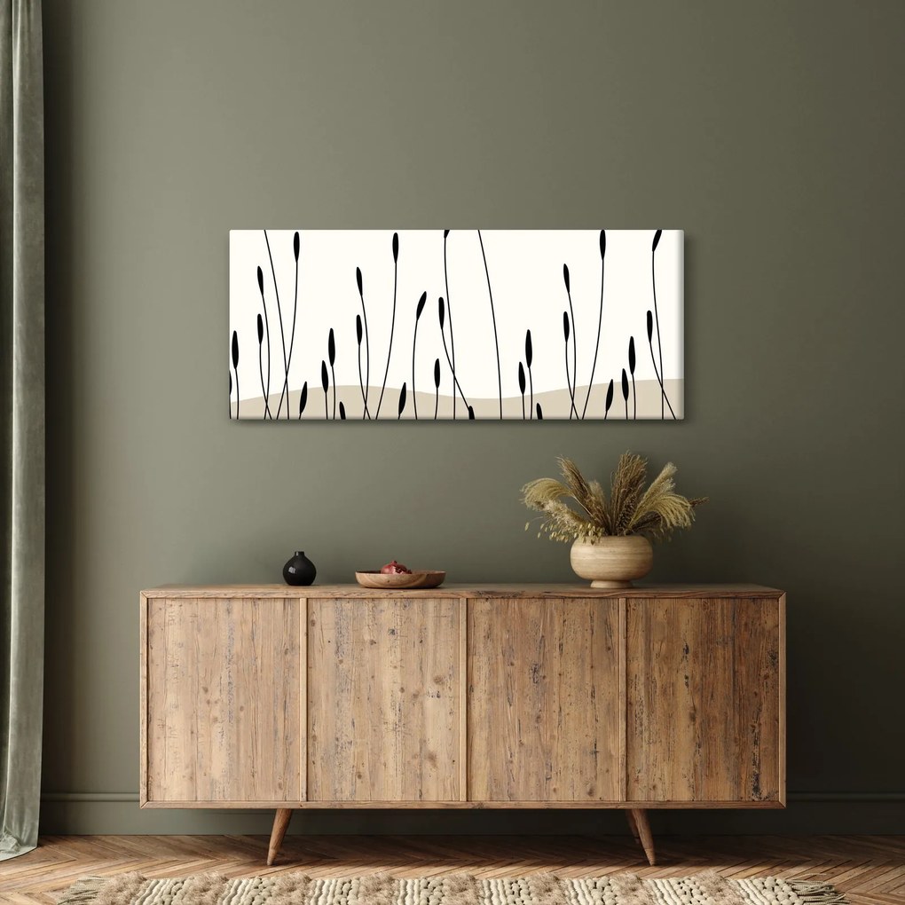 Kép - Grafikus rét N⁰3 (120x50 cm)