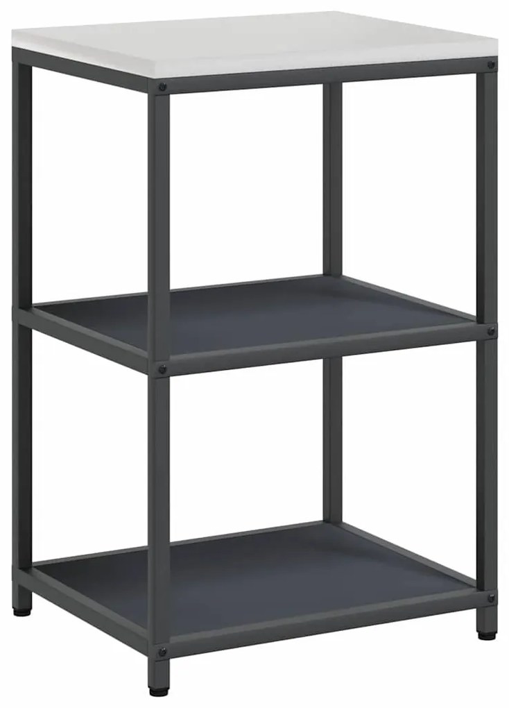 Konyhai Tároló Készlet 3 pcs Antracitszürke 180 x 50 x 92 cm