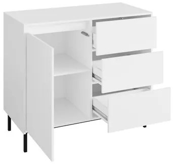 Komód Somkera 1D3SZ (fehér + fekete)  . 1103675