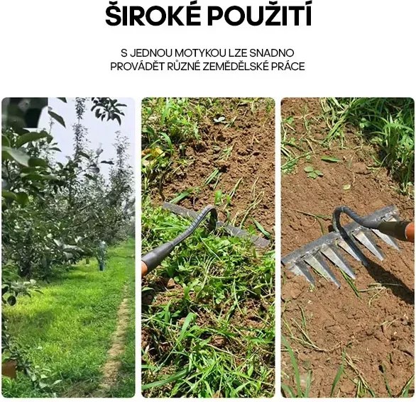 Többfunkciós kerti szerszám a talaj karbantartásához