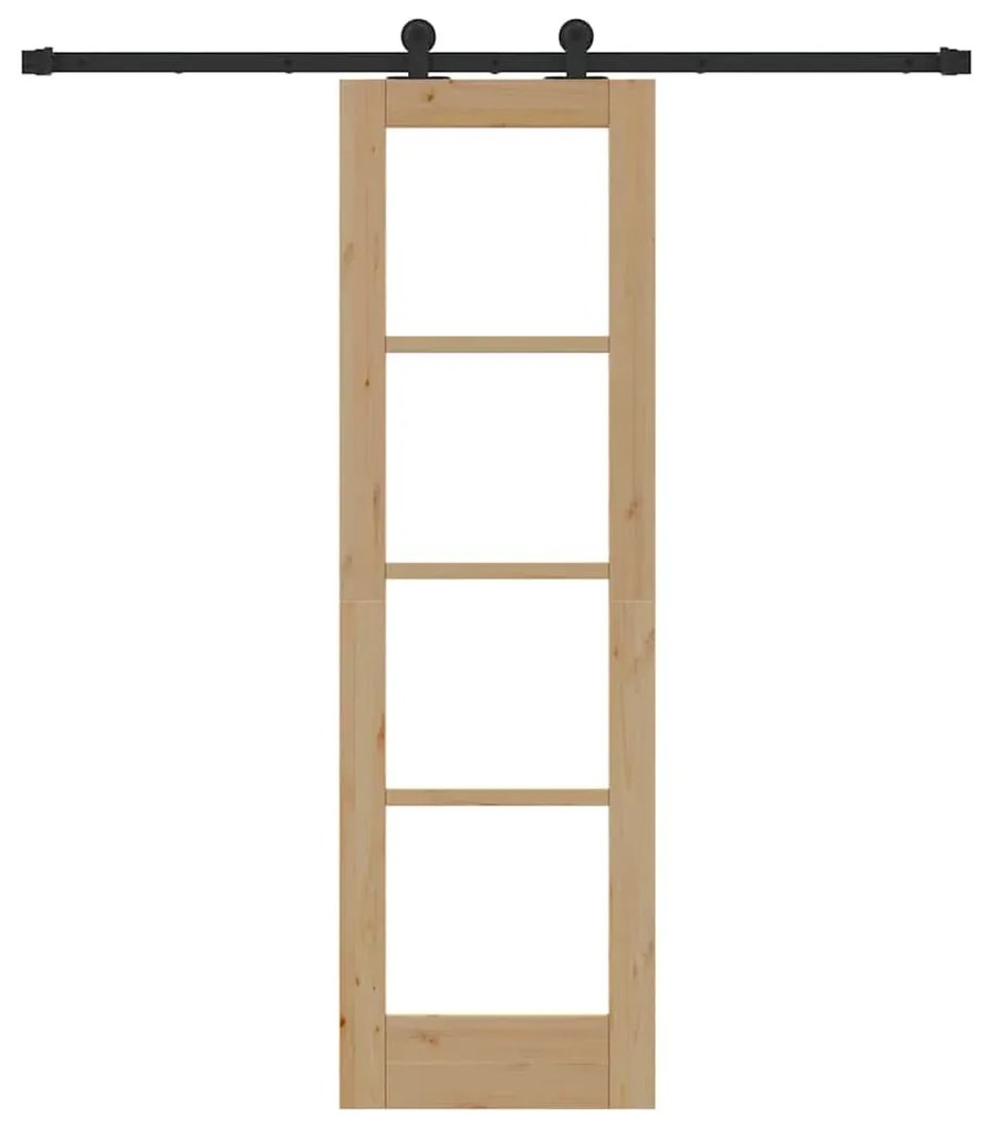Csúszóajtó ORKDAL Barna 61 x 198.5 cm Fa és fém