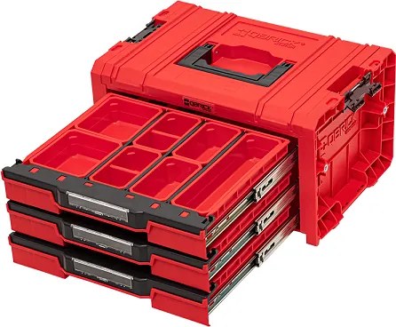 Fiókrendező 3 piros