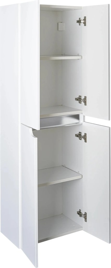 Piramida BETA fali fürdőszoba - állószekrény - FEHÉR - 50 x 150 x 30 cm